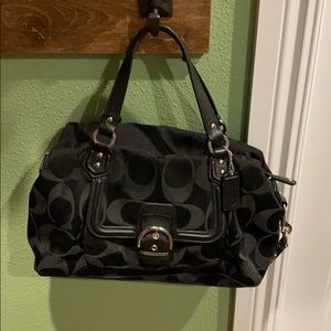 Black coach purse